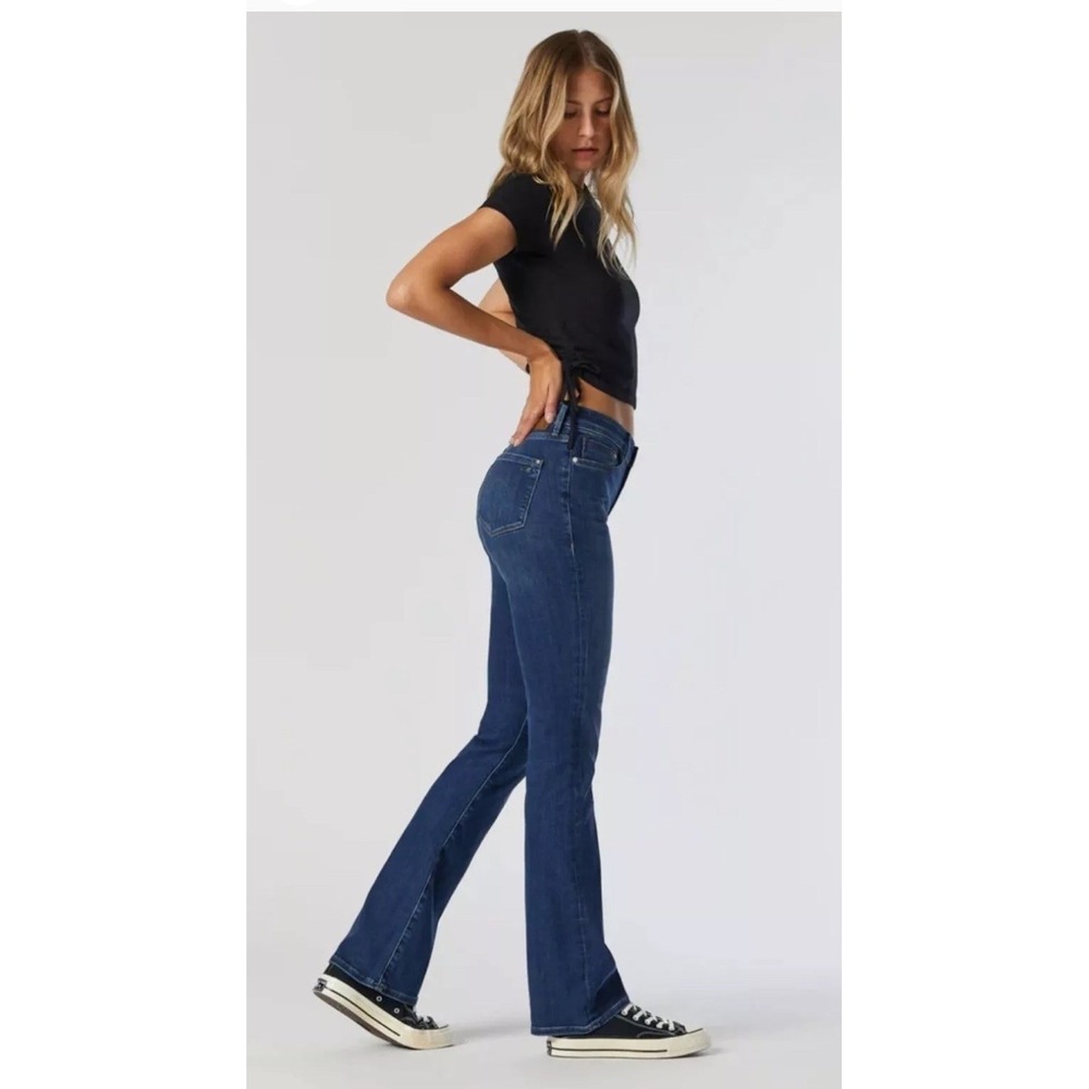 Mavi Molly Jeans 32x31 Mid-Rise Classic Bootcut Medium Wash Stretchy‎ Dark Wash